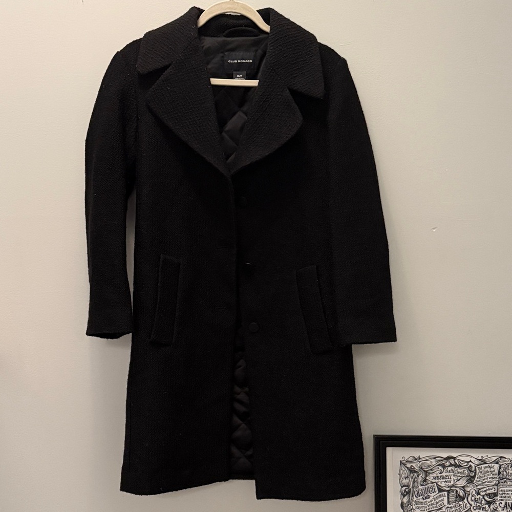 CLUB MONACO Wool-Blend Padded Coat